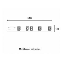 FITA LED RGB 12V 5MTS 2835 SMART LB 5W/M  60039000