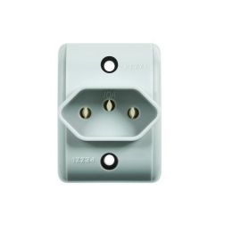TOMADA PEZZI SOBREPOR 2P+T 10A PB CZ         146-3