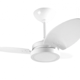 VENTILADOR TRON VENTURA LED BR 3 PAS BRANCA 130W
