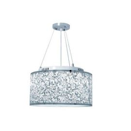 PENDENTE TASCHIBRA 3XE27 PRATA FLORIANCE