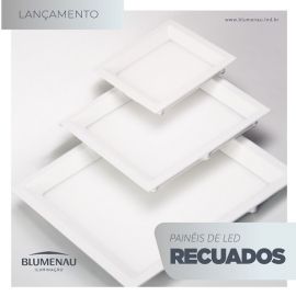 PAINEL BLUMENAU RECUADO LED EMB QUAD 22W 4100K  80664104