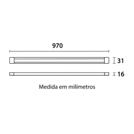 TRILHO ELETRIFICADO BLUMENAU SLIM BR 1M