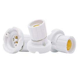RECEPTACULO DECORLUX PORCELANA E27 CURVO    MT2333