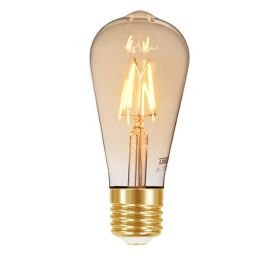 LAMPADA LED FILAMENTO  ST64 TASCHIBRA 4W     AMBAR