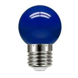 LAMPADA LED BOLINHA TASCHIBRA 1W E27          AZUL