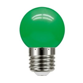 LAMPADA LED BOLINHA TASCHIBRA 1W E27         VERDE