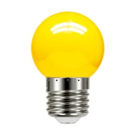LAMPADA LED BOLINHA TASCHIBRA 1W E27      AMARELA