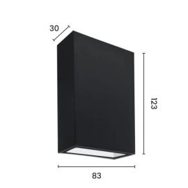 ARANDELA ASTRALED APUS 4W PRETO   3000K    AD-4003