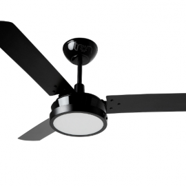 VENTILADOR TRON CITRINO MAX LED PT 3 PAS PRETA