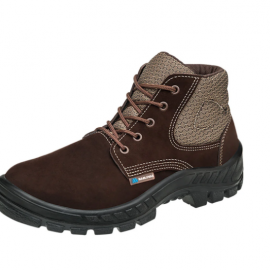 BOTINA COURO NUBUCK MARROM PU C/BIQ 40 50B26CBBPCX